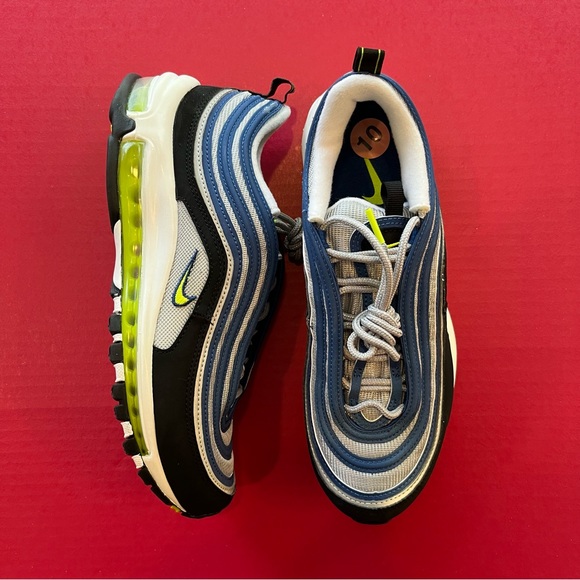 Nike Women's Air Max 97 Atlantic Blue/Yellow DQ9131-400 Women Sz 10 Men Sz 8.5** - Picture 1 of 5